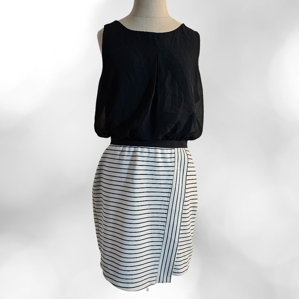 Speechless Mini Black & White Mini Dress